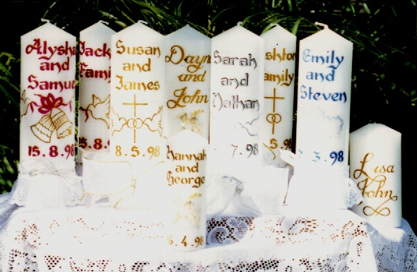 Wedding Candles - Click me to go back to the Home Page!